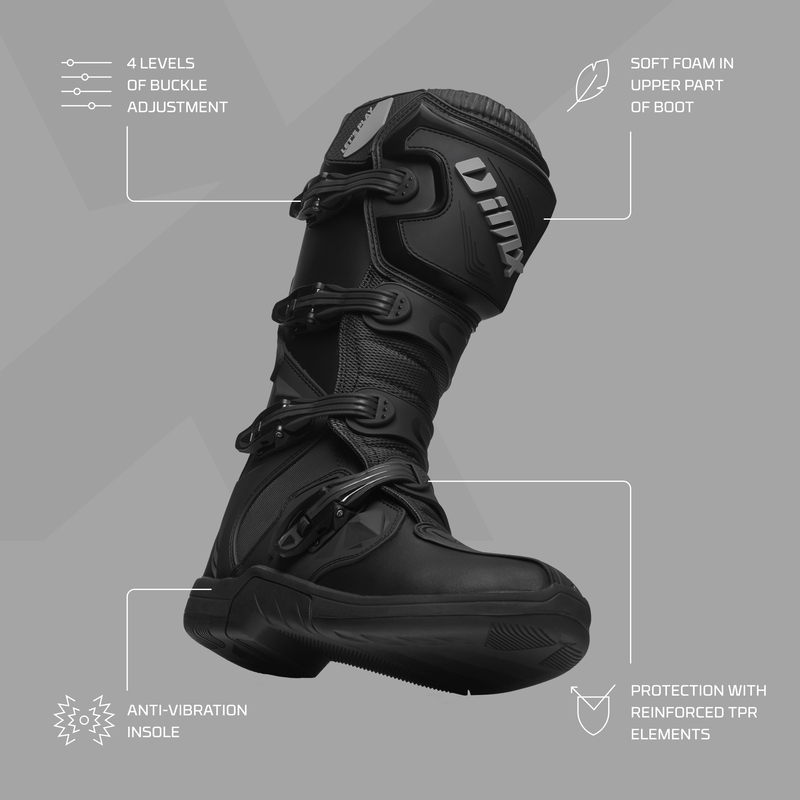 iMX Racing X-Two Motorradstiefel schwarz Ausverkauf