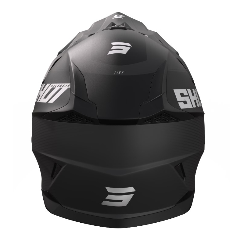 Motocross-Helme Shot Pulse Line grau-matt