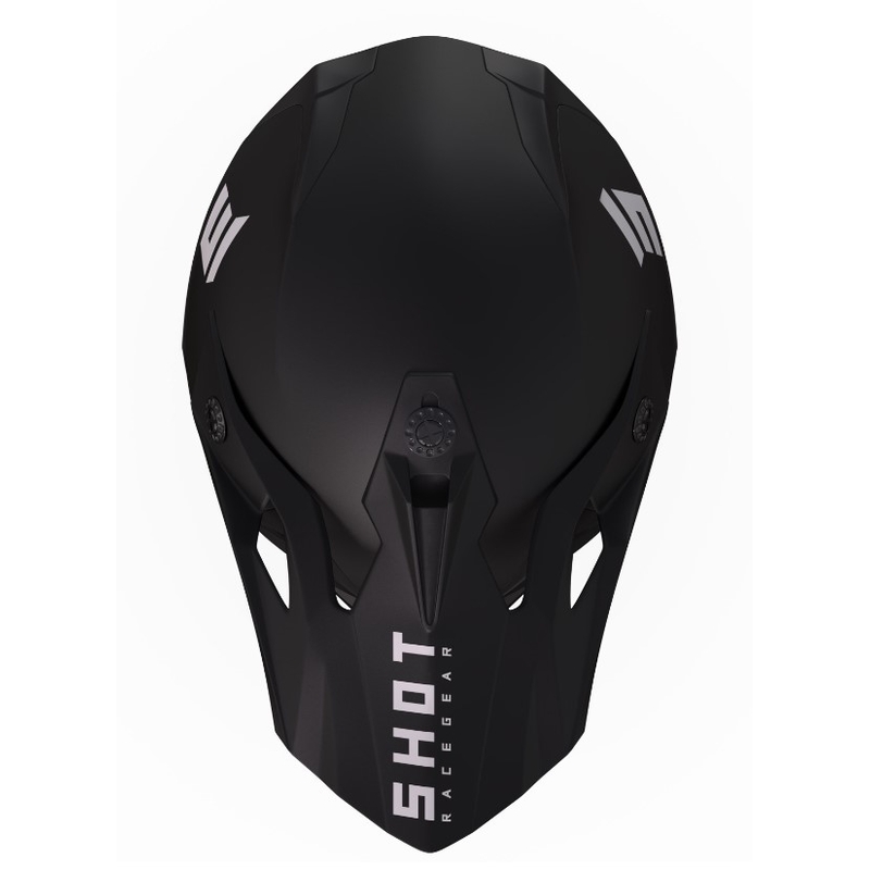 Kinder-Motocross-Helm Shot Pulse Kid Solid Black Matte