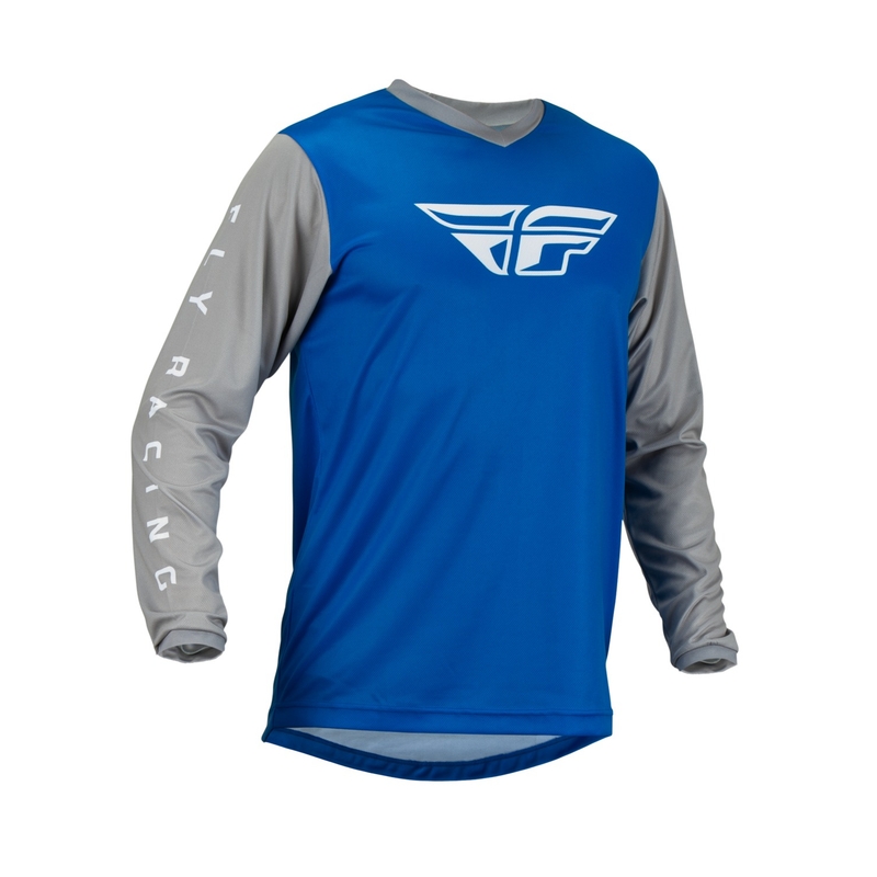 Motocross Trikot FLY Racing F-16 2023 blau-grau Ausverkauf