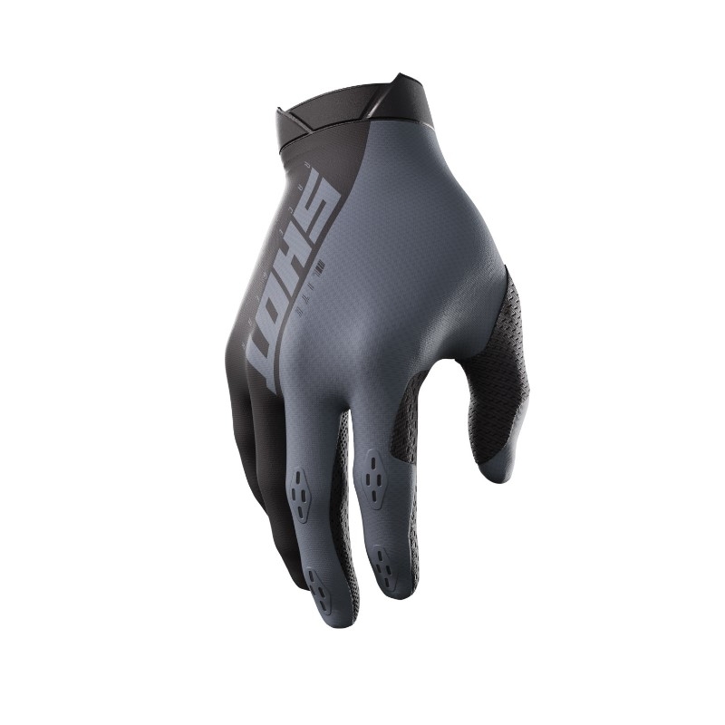 Motocross-Handschuhe Shot Lite schwarz-grau Ausverkauf