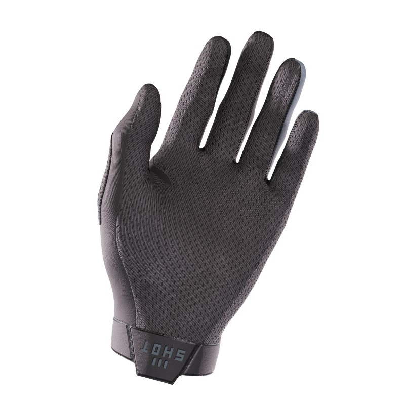 Motocross-Handschuhe Shot Lite schwarz-grau Ausverkauf