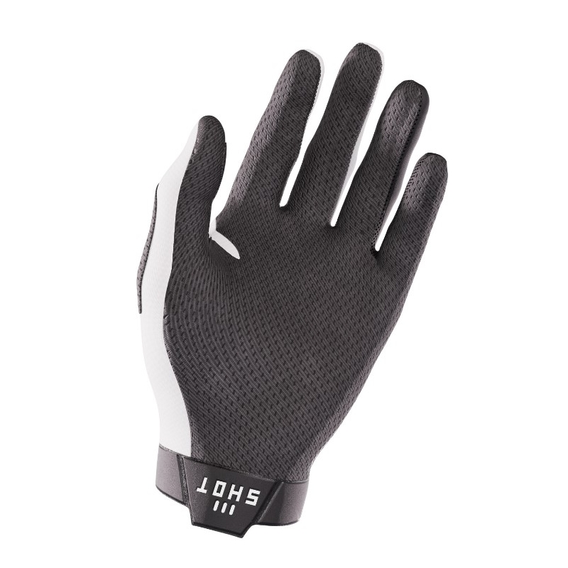 Motocross-Handschuhe Shot Lite schwarz und weiß