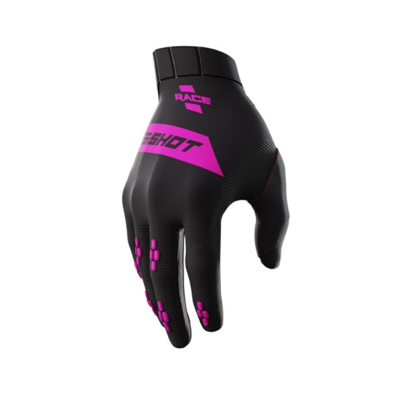 Motocross Handschuhe Shot Race schwarz und rosa Ausverkauf