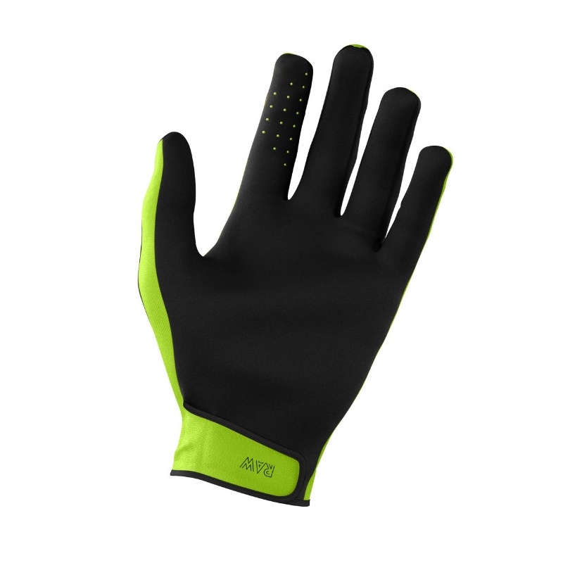 Motocross-Handschuhe Shot Raw schwarz-fluo grün Ausverkauf