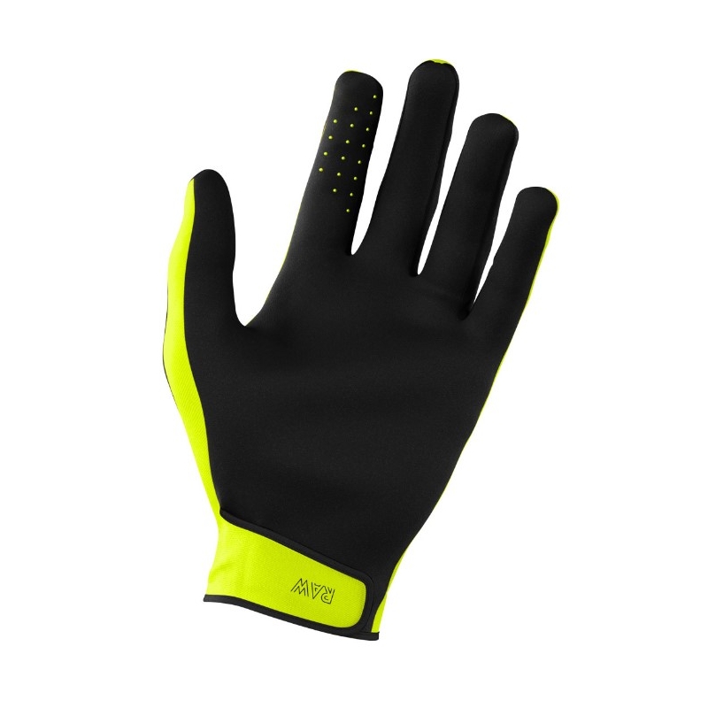 Motocross-Handschuhe Shot Raw schwarz-fluo gelb Ausverkauf