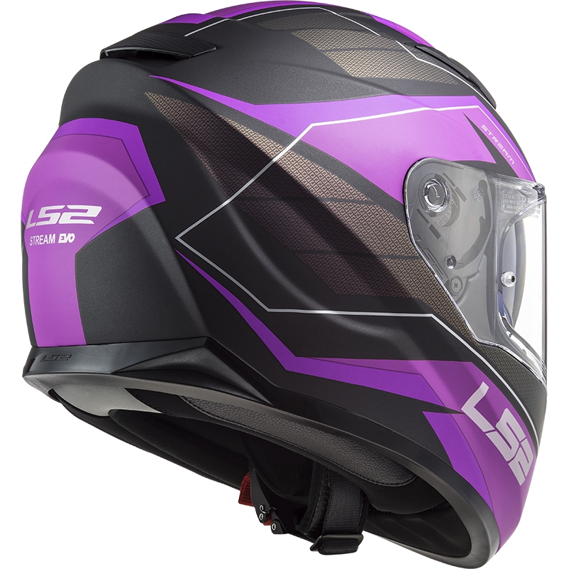 LS2 FF320 Stream EVO Mercury titan-violetter Integral-Motorradhelm