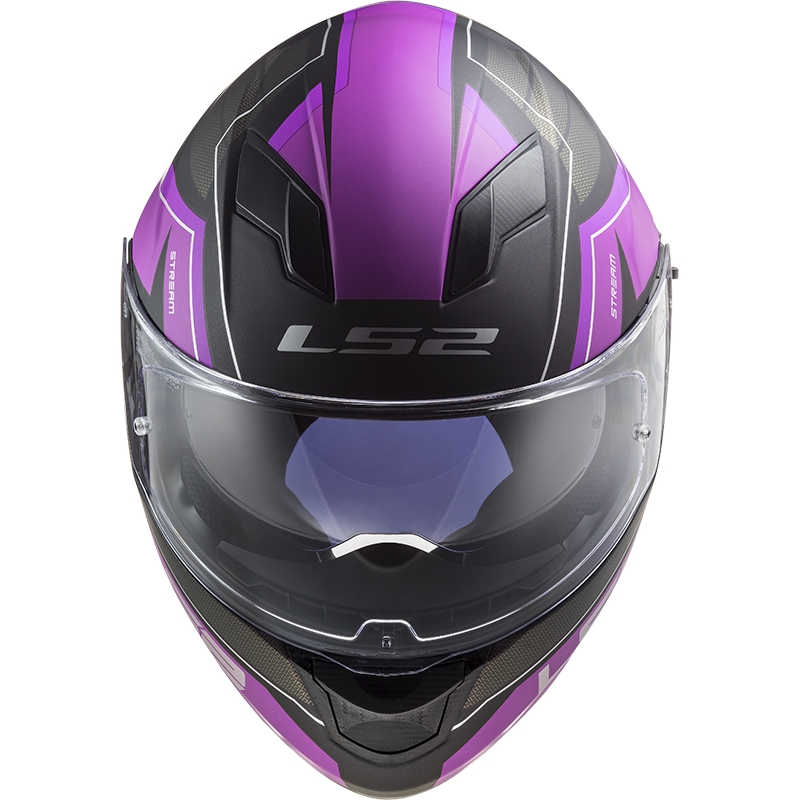 LS2 FF320 Stream EVO Mercury titan-violetter Integral-Motorradhelm