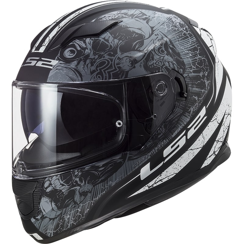 LS2 FF320 Stream EVO Throne schwarz-titan Integral Motorradhelm