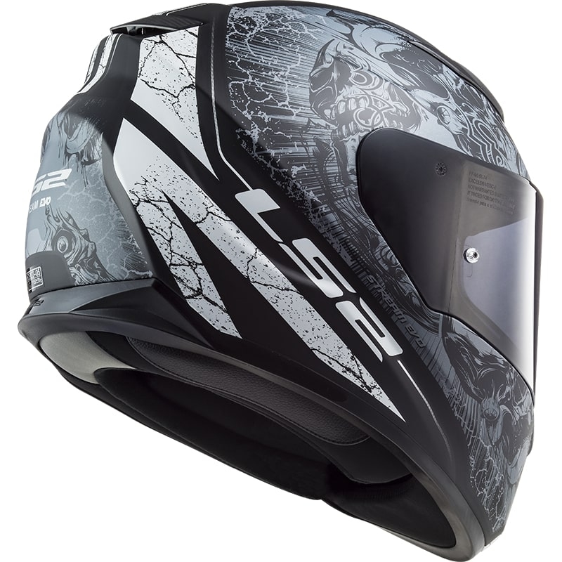 LS2 FF320 Stream EVO Throne schwarz-titan Integral Motorradhelm