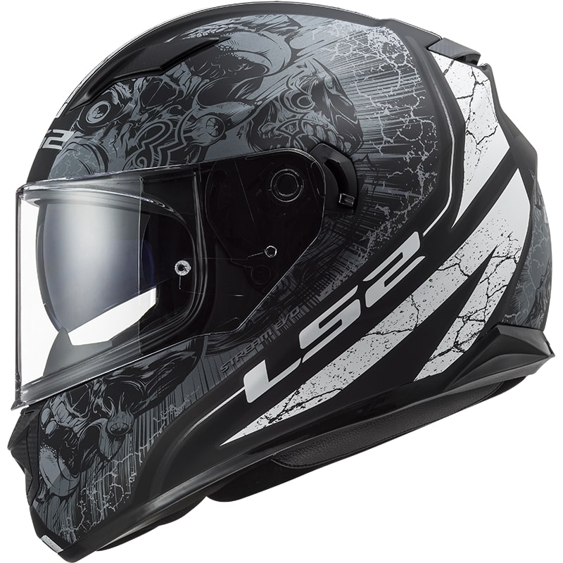 LS2 FF320 Stream EVO Throne schwarz-titan Integral Motorradhelm