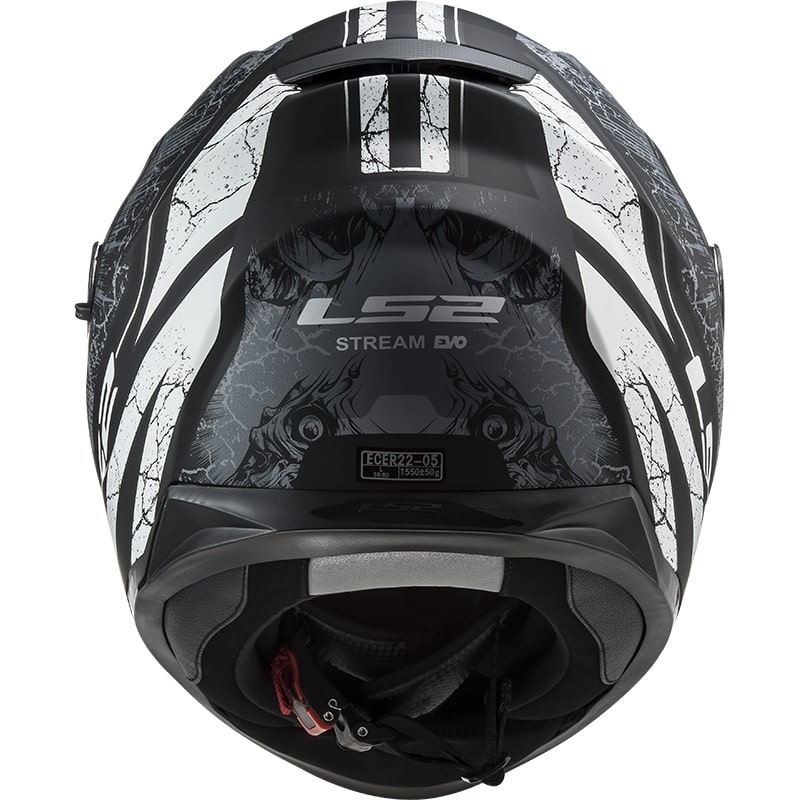 LS2 FF320 Stream EVO Throne schwarz-titan Integral Motorradhelm