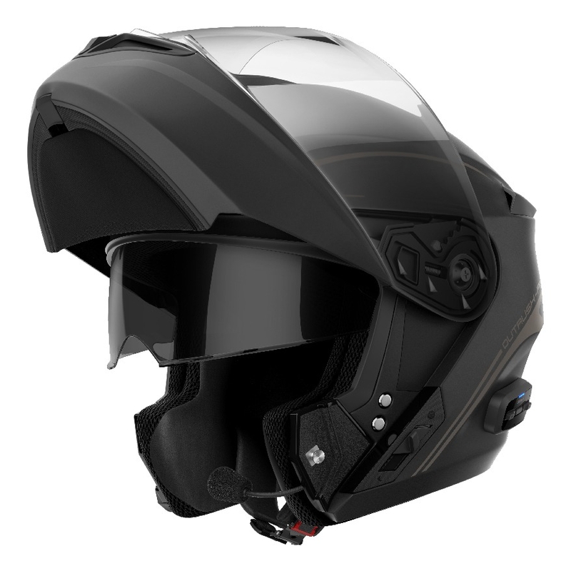 Helm mit Headset SENA Outrush R mattschwarz
