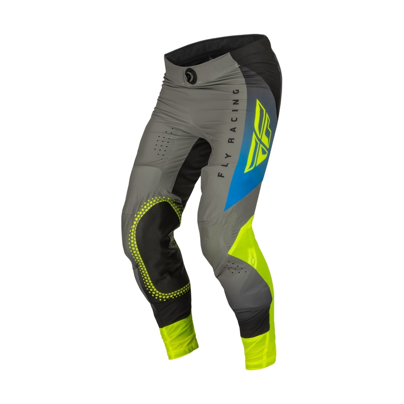 Motocross-Hose FLY Racing Lite 2023 grau-blau hi-vis Ausverkauf