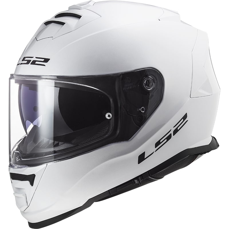 LS2 FF800 Storm Solid White Integral Motorradhelm