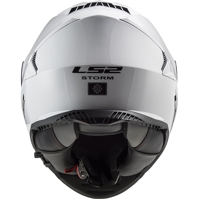 LS2 FF800 Storm Solid White Integral Motorradhelm