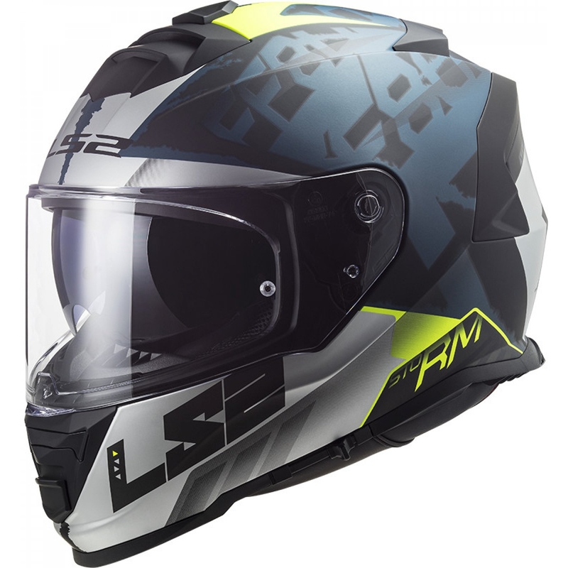 LS2 FF800 Storm Sprinter schwarz-silber-blauer Integral-Motorradhelm
