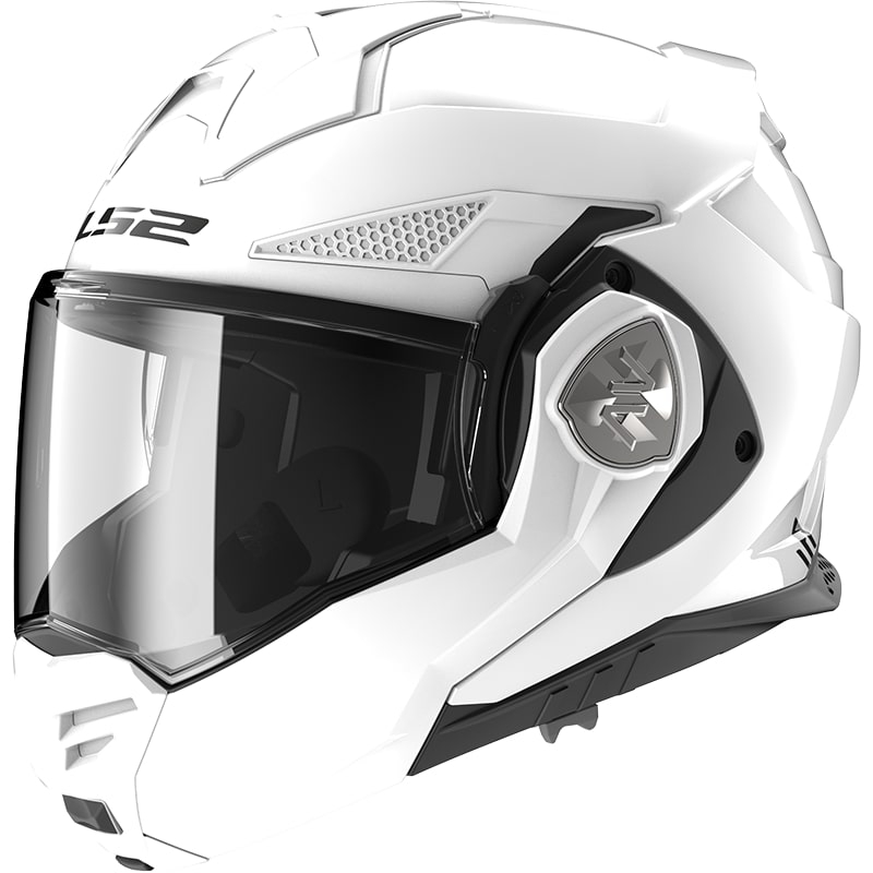 LS2 FF901 Valiant X Solid White Klappbarer Motorradhelm