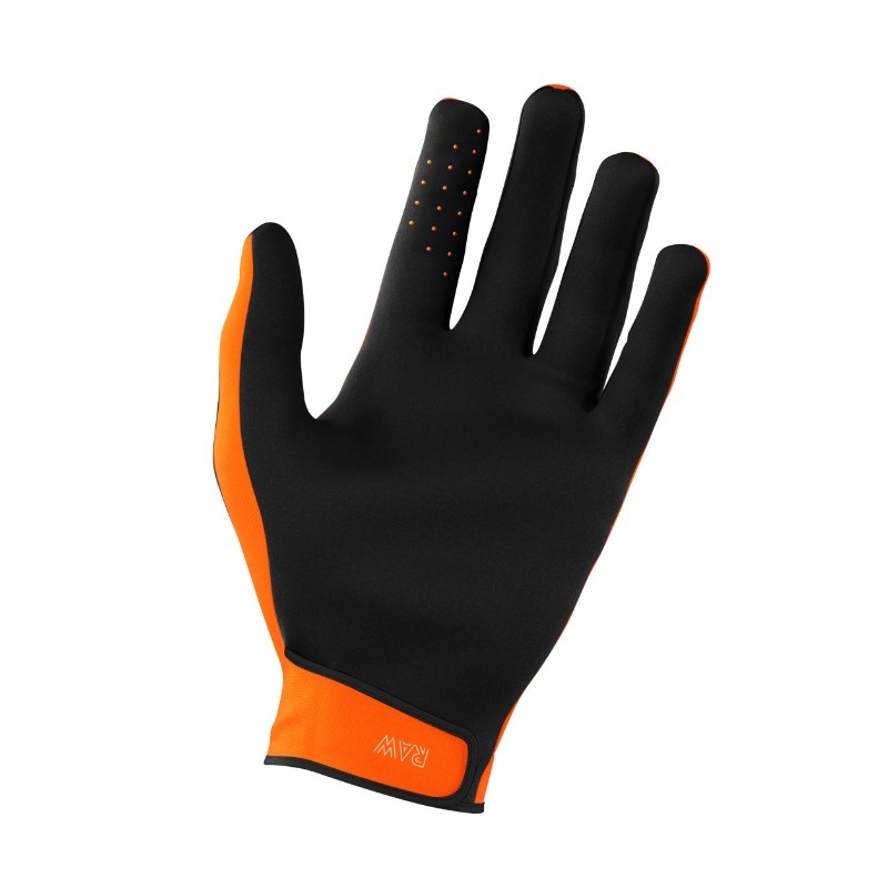 Motocross-Handschuhe Shot Raw schwarz-weiß-orange Ausverkauf