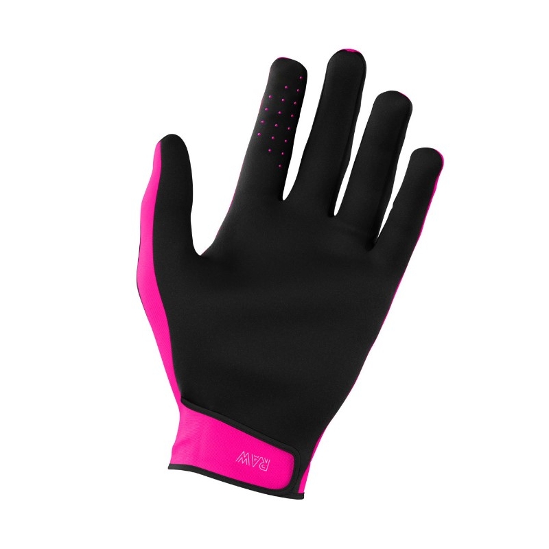 Motocross-Handschuhe Shot Raw schwarz-weiß-rosa Ausverkauf