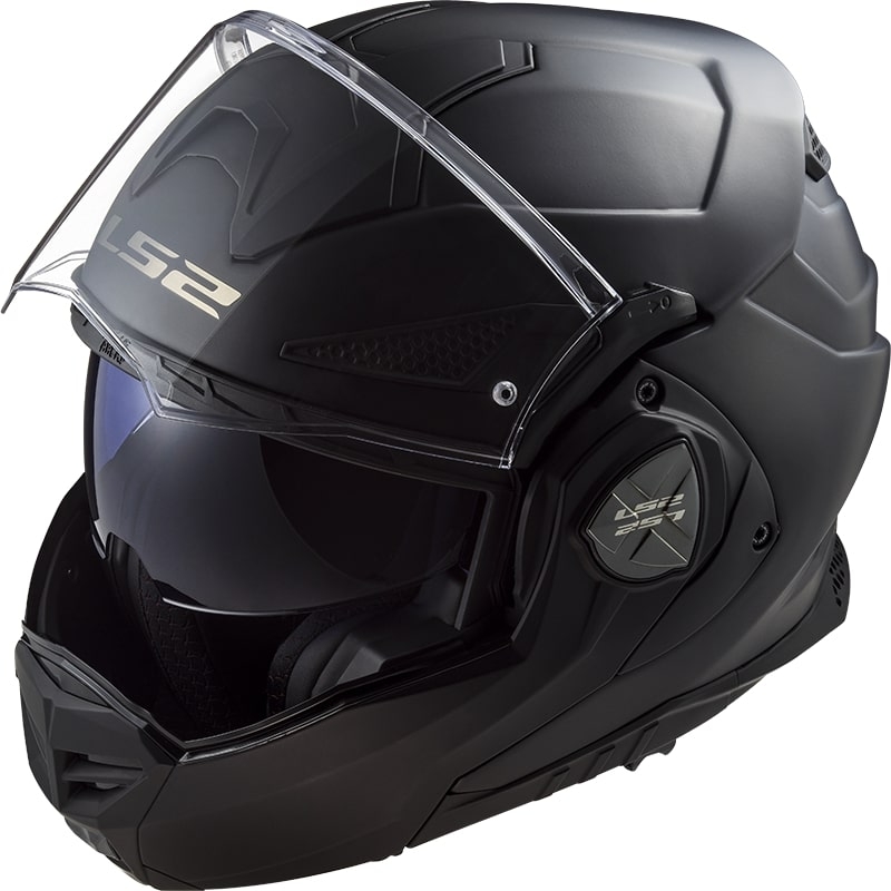 LS2 FF901 Valiant X Solid Black Matte Folding Motorradhelm