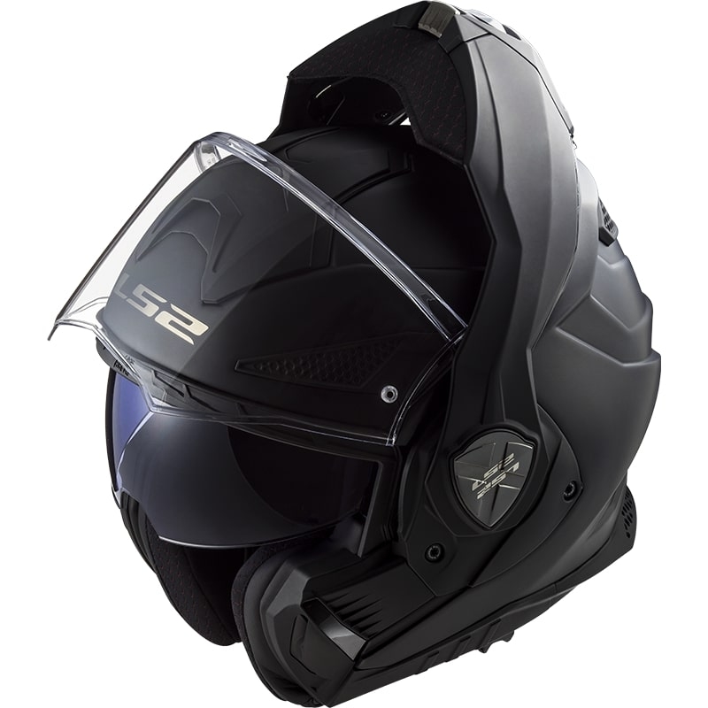 LS2 FF901 Valiant X Solid Black Matte Folding Motorradhelm
