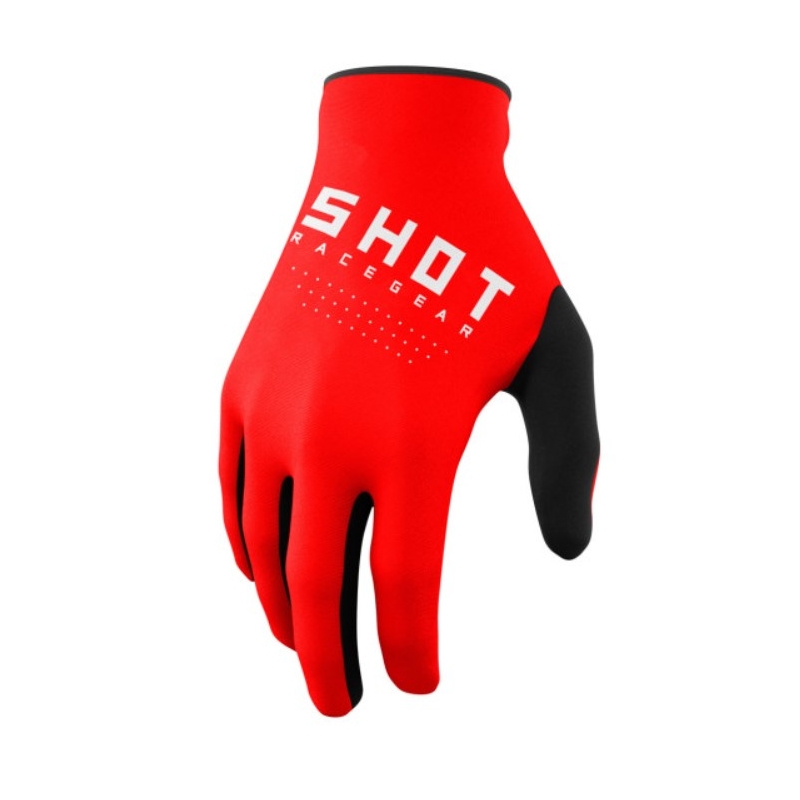 Motocross-Handschuhe Shot Raw schwarz-weiß-rot Ausverkauf