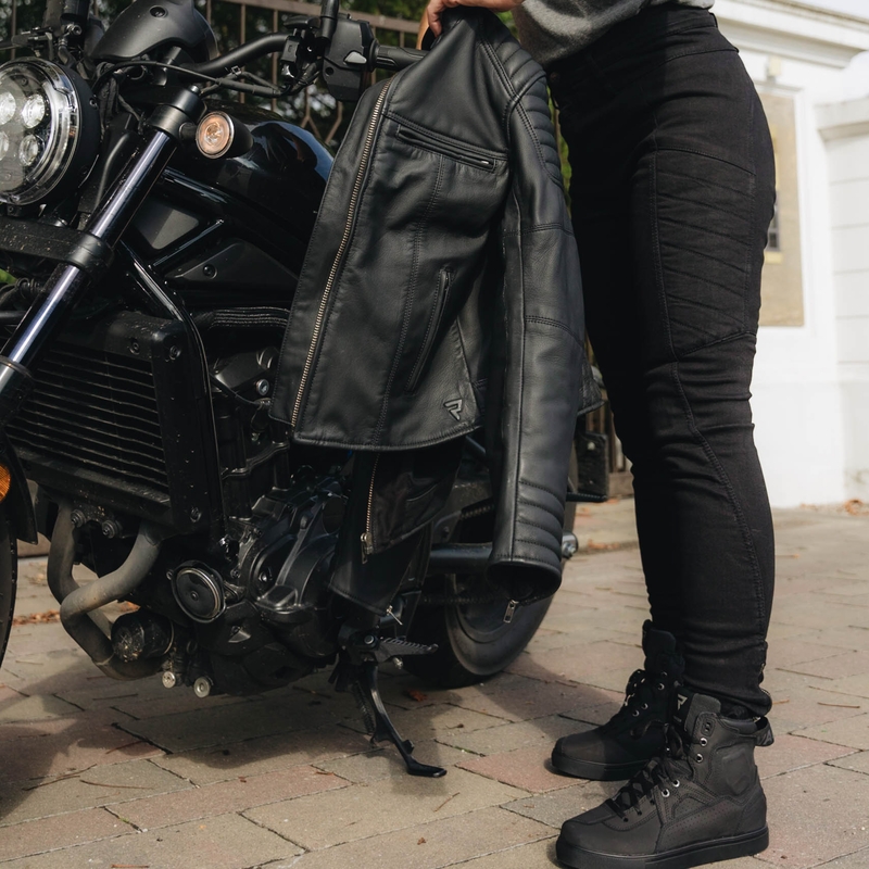 Rebelhorn Ash Schwarze Motorradjeans für Frauen Ausverkauf