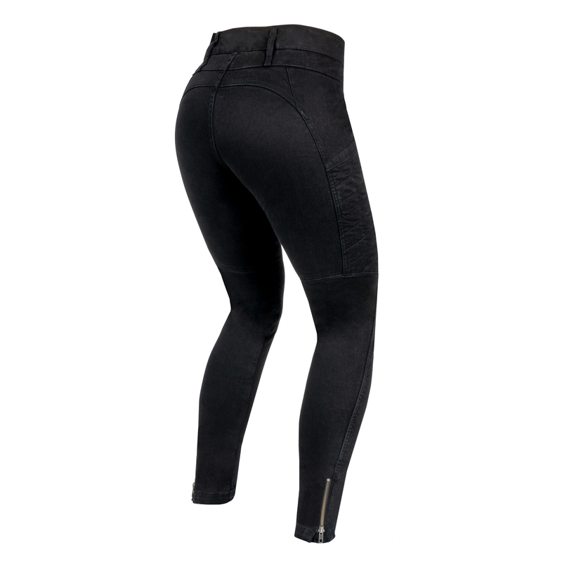 Rebelhorn Ash Schwarze Motorradjeans für Frauen Ausverkauf