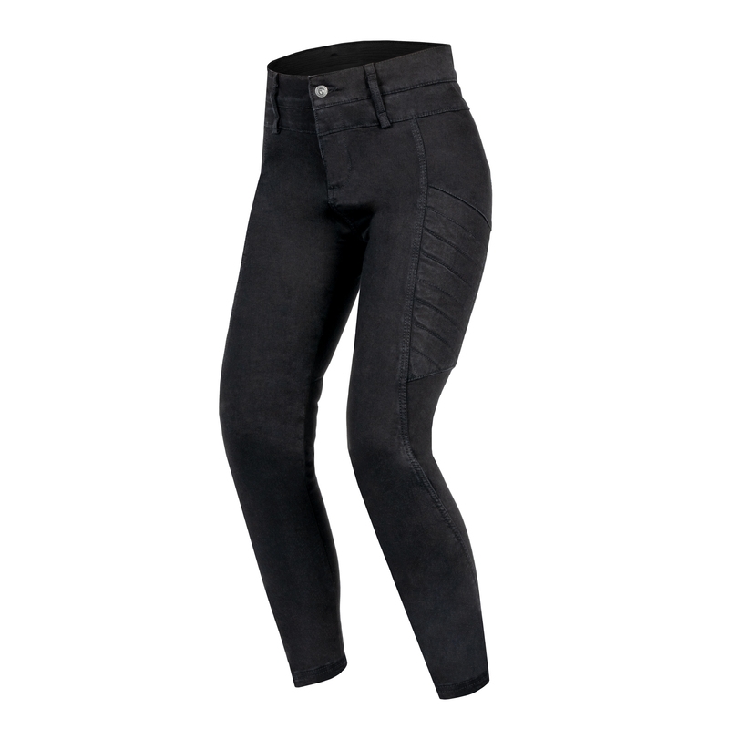 Rebelhorn Ash Schwarze Motorradjeans für Frauen Ausverkauf