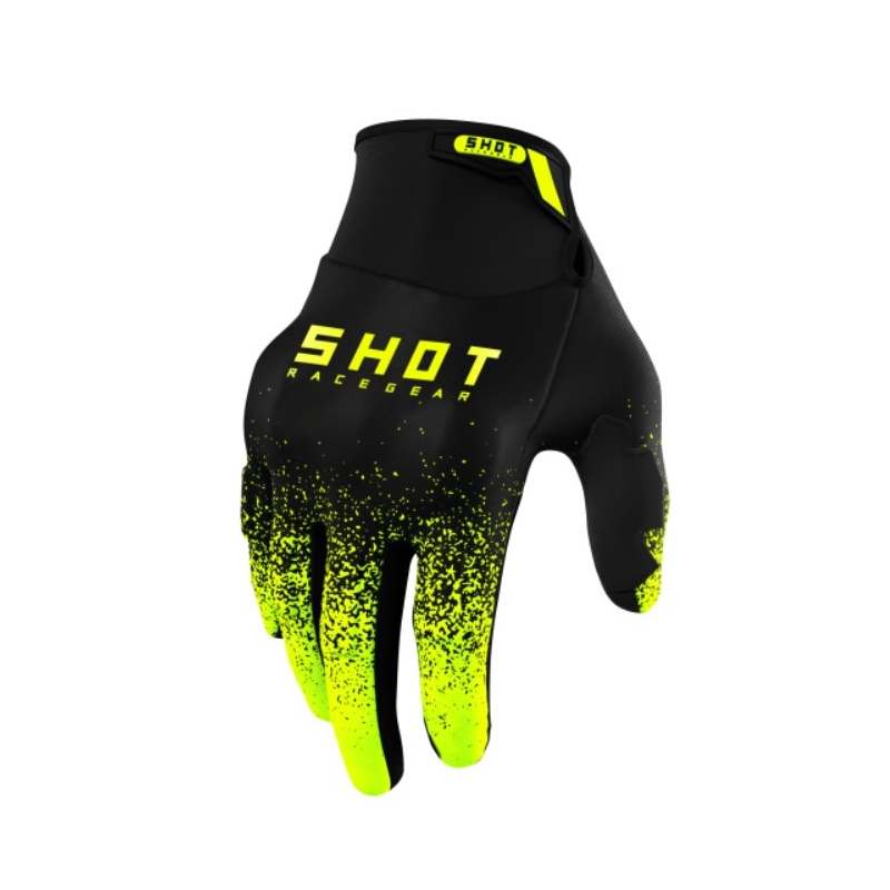 Motocross Handschuhe Shot Drift Edge 2.0 schwarz-fluo gelb
