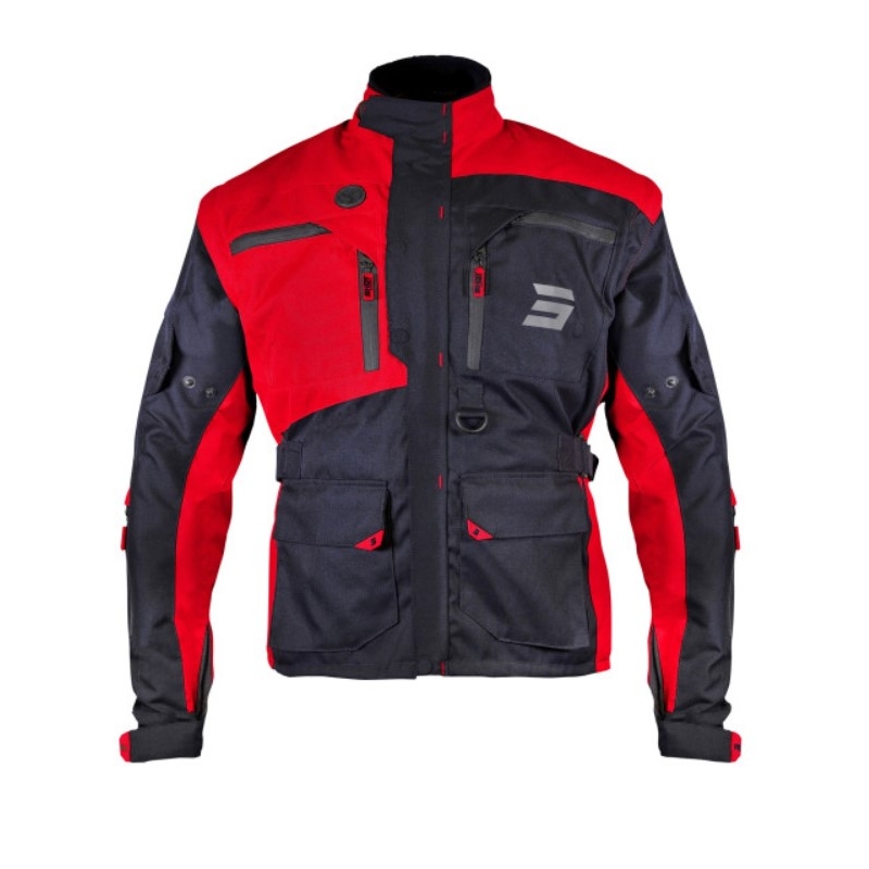 Shot Racetech Schwarz und Rot Motorrad Jacke