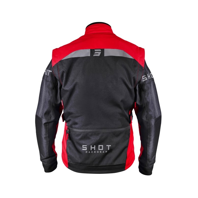 Shot Racetech Schwarz und Rot Motorrad Jacke