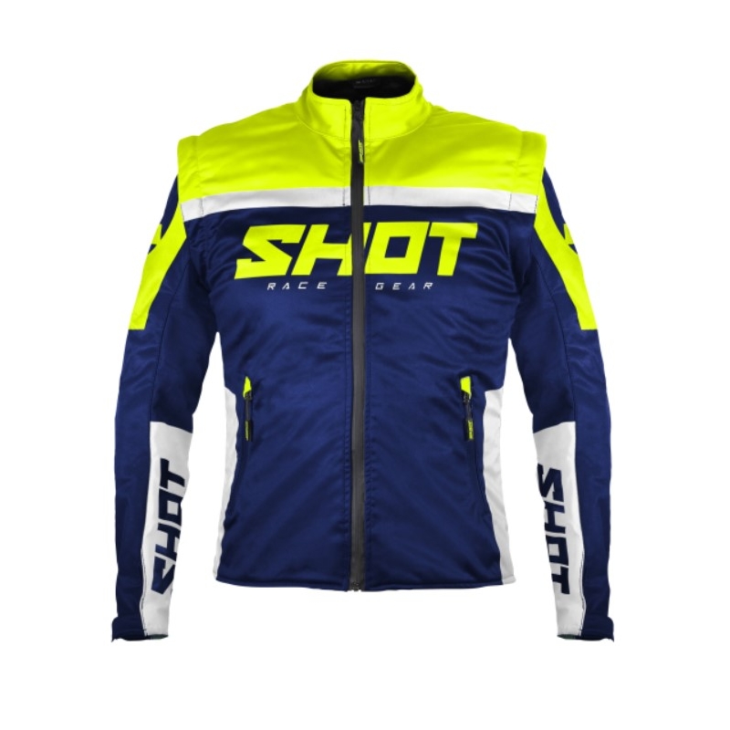 Softshelljacke Shot Softshell Lite 2.0 blau-weiß-fluorgelb