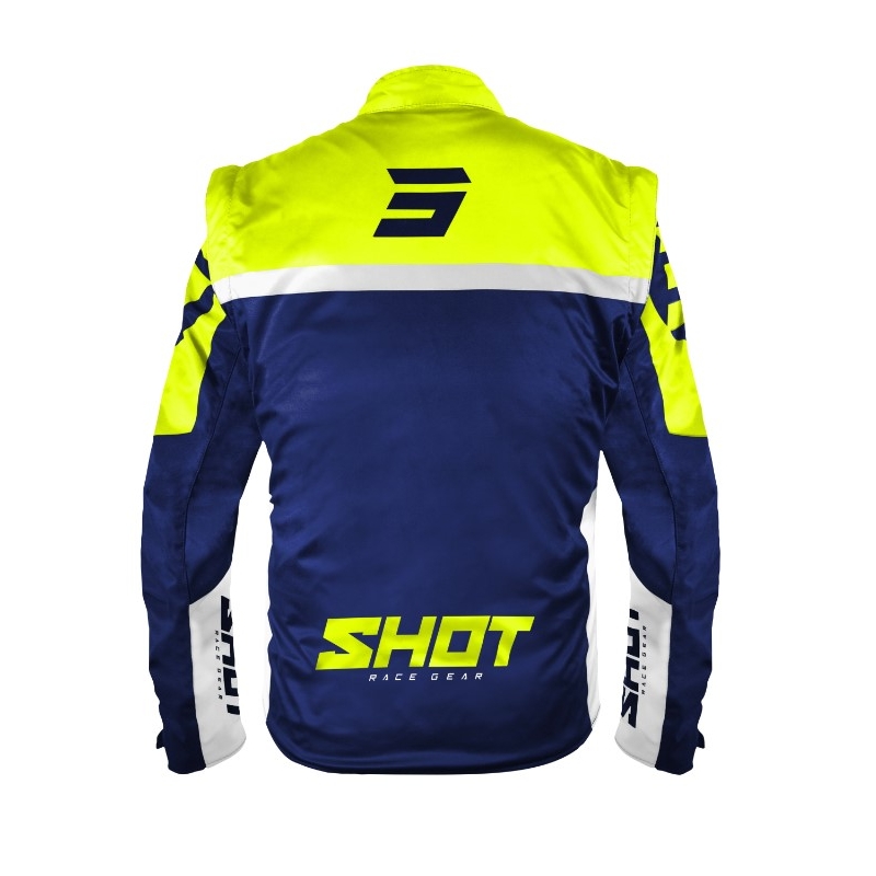 Softshelljacke Shot Softshell Lite 2.0 blau-weiß-fluorgelb