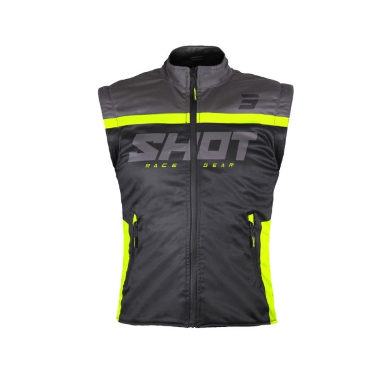 Softshell-Weste Shot Bodywarmer Lite 2.0 schwarz-fluorgelb Ausverkauf