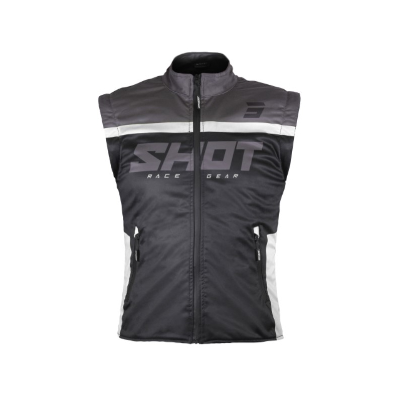 Softshell-Weste Shot Bodywarmer Lite 2.0 schwarz und weiß Ausverkauf