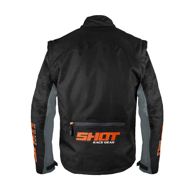Shot Contact Assault Motorradjacke schwarz-orange