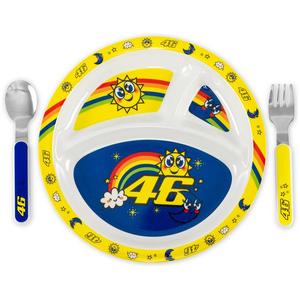 Kinder-Essgeschirr VR46 Valentino Rossi Sonne und Mond