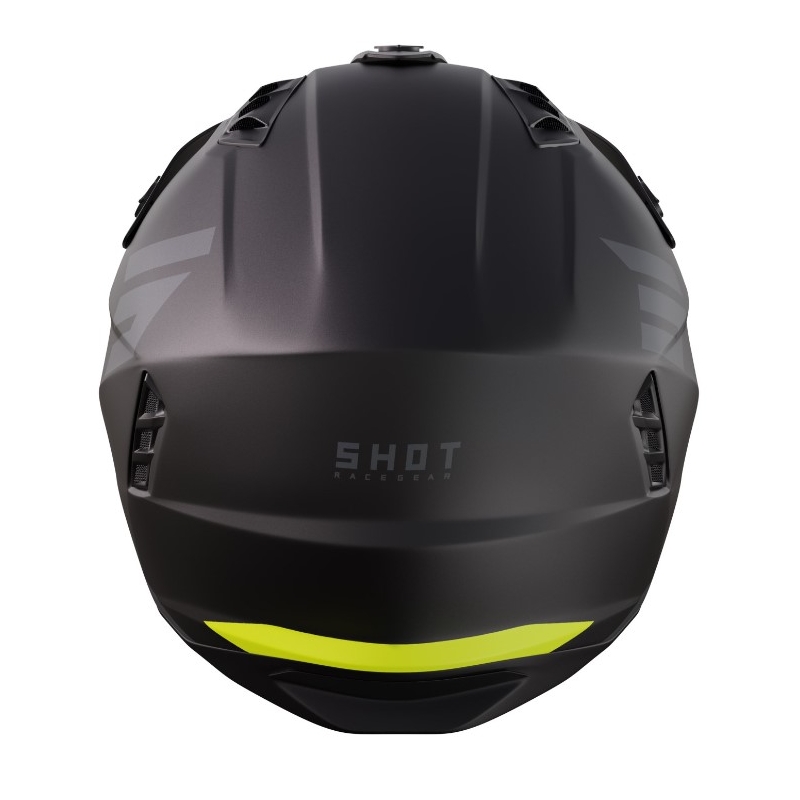 Motorradhelm Shot Jump Tricks schwarz-fluo gelb