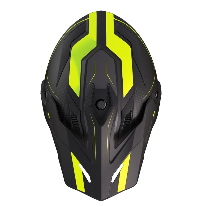 Enduro-Helm Shot Trek Rally schwarz-fluo gelb