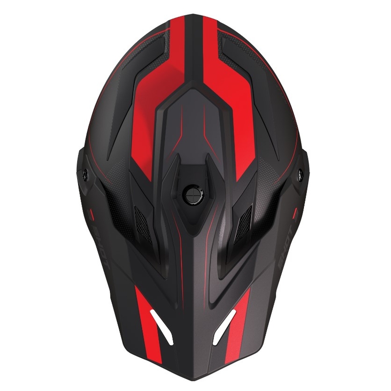 Enduro-Helm Shot Trek Rally schwarz-rot
