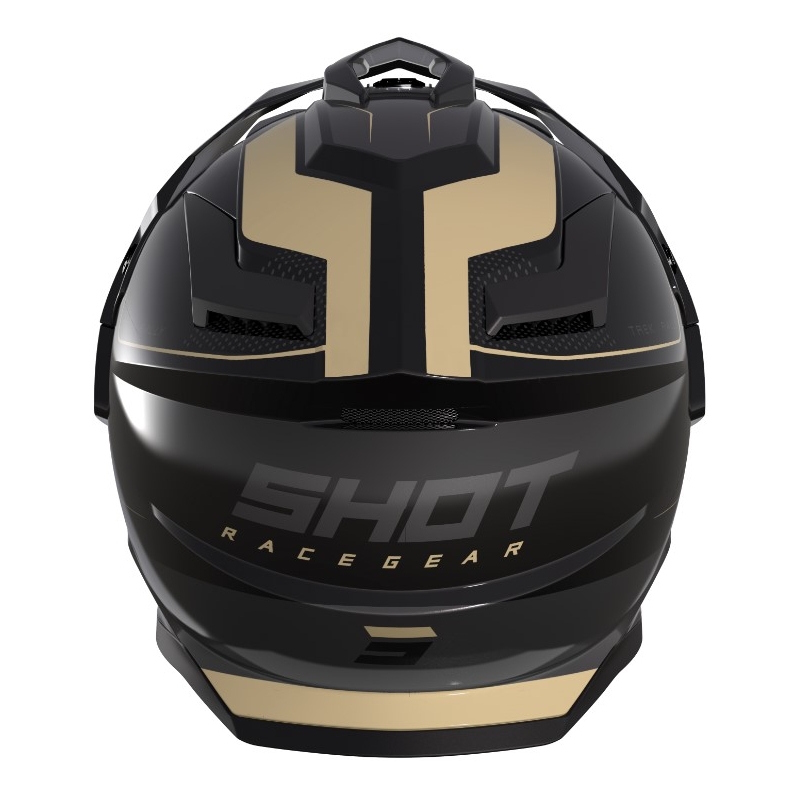 Enduro-Helm Shot Trek Rally schwarz und beige