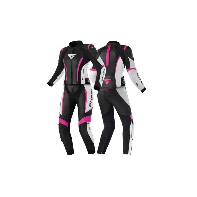 Damen Motorradanzug Shima Miura 2.0 Schwarz-Weiß-Rosa