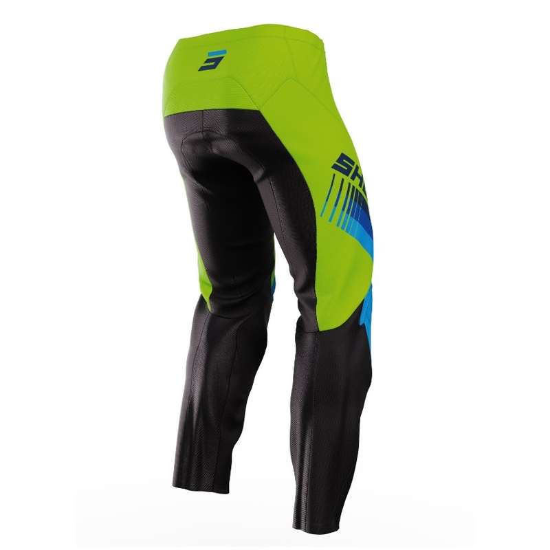 Shot Raw Kid Tracer Motocross Hose schwarz-blau-grün