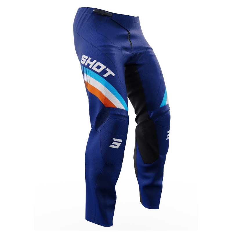 Kinder Motocross Hose Shot Raw Kid Tracer weiß und blau Ausverkauf