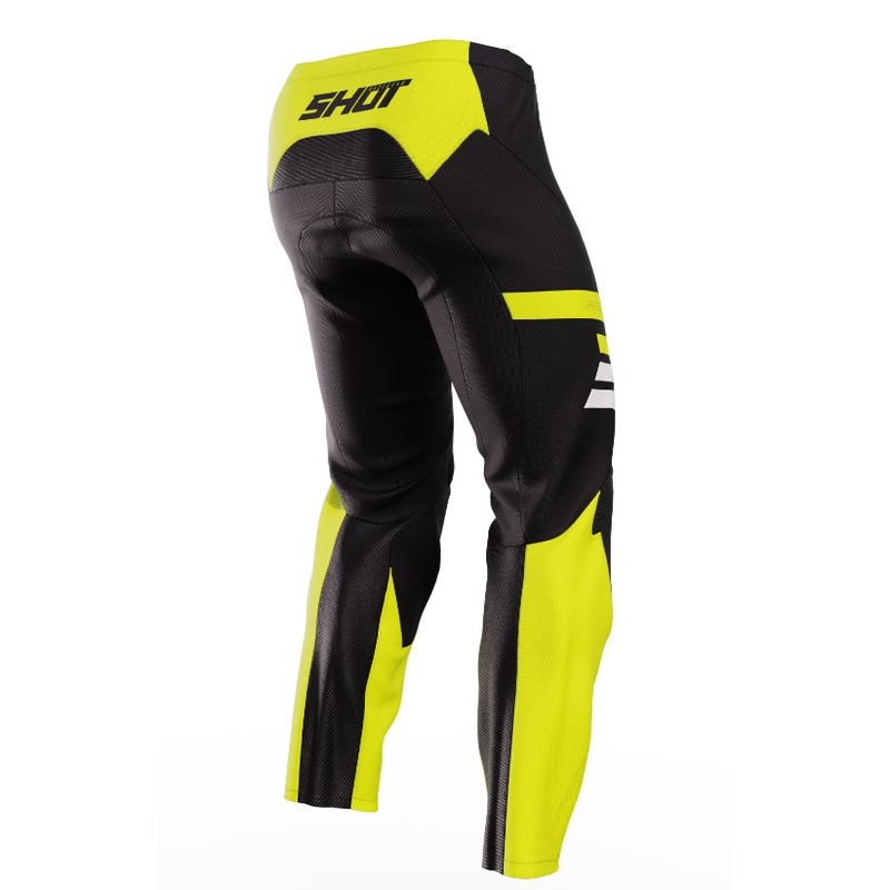 Kinder-Motocross-Hose Shot Raw Kid Reflex schwarz-fluo gelb Ausverkauf