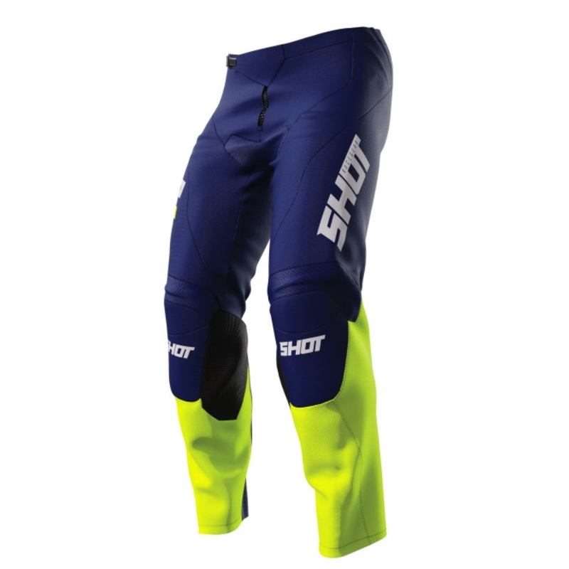 Kinder-Motocross-Hose Shot Raw Kid Reflex blau-fluo gelb