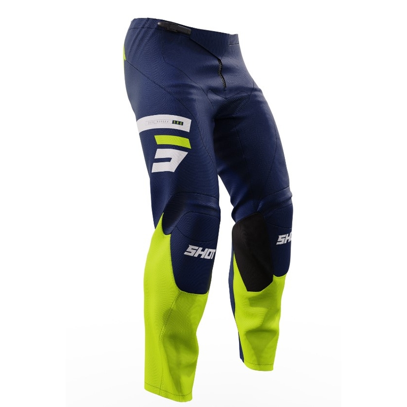 Kinder-Motocross-Hose Shot Raw Kid Reflex blau-fluo gelb