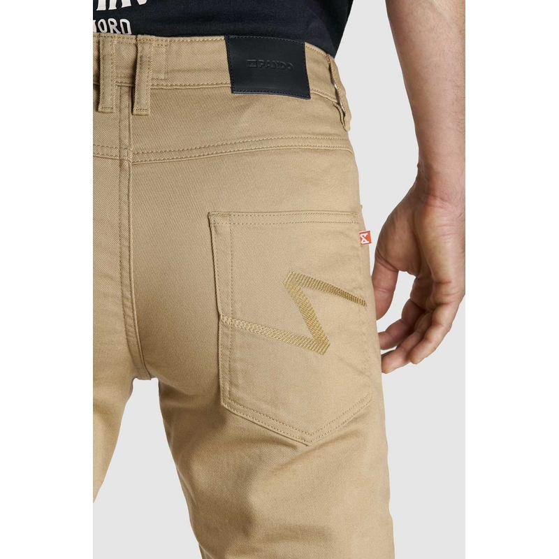 Motorradjeans PANDO MOTO Robby Slim beige Ausverkauf